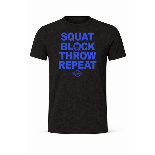 Squat Block Throw Repeat